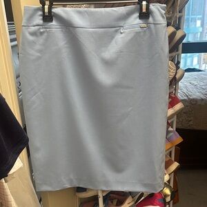 Elegant Light Blue Pencil Skirt